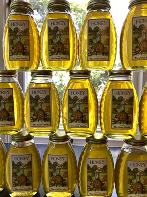 Jars of Jenny Family unfiltered raw honey
